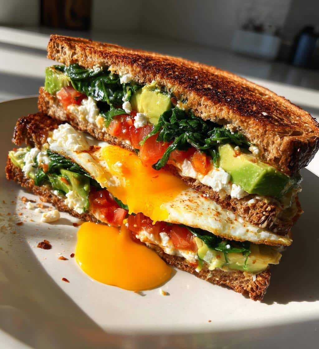 10-Minute Healthy Mediterranean Breakfast Sandwich Magic 4 Healthy Mediterranean Breakfast Sandwich - detail 1