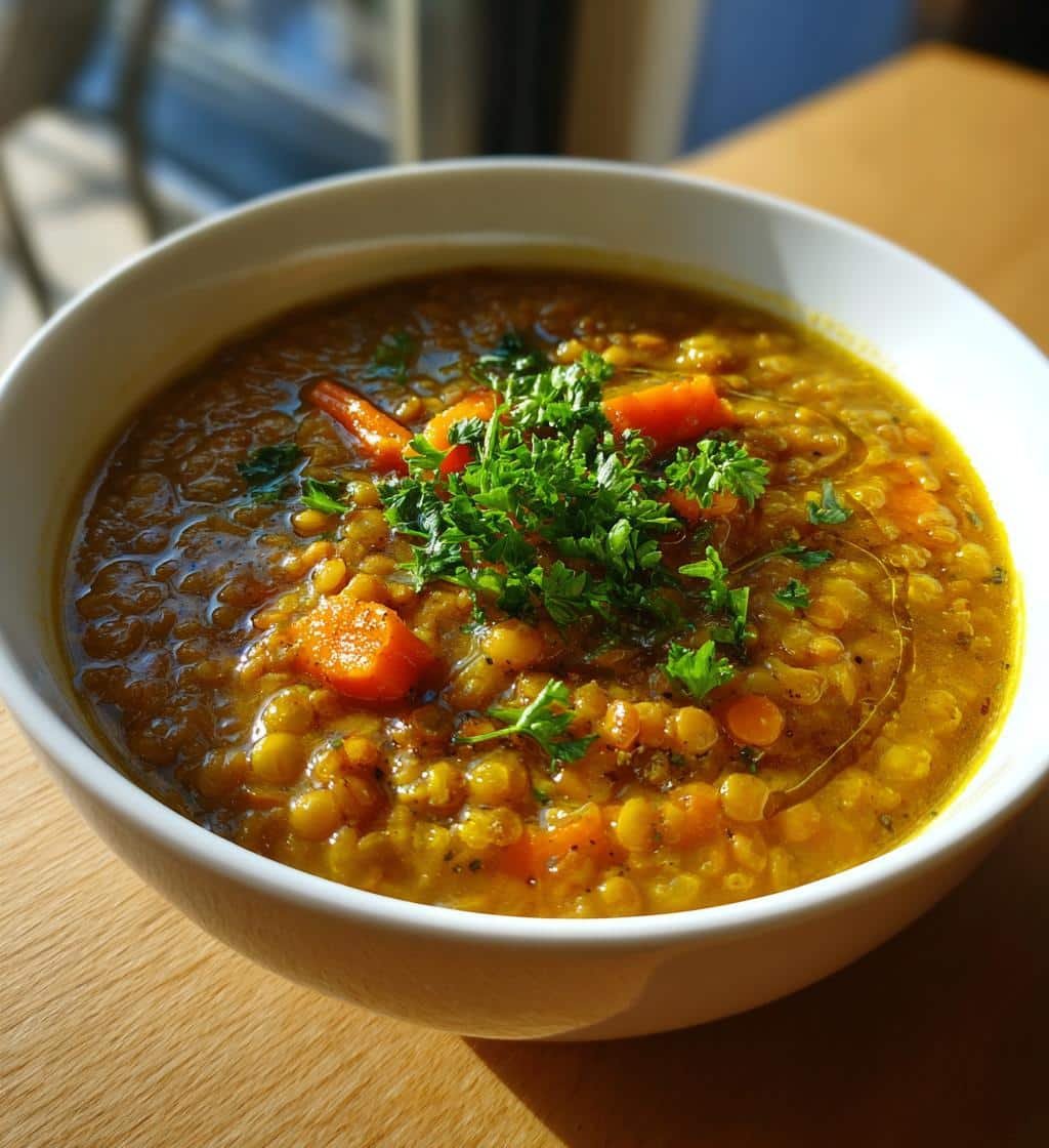 Healthy Pantry Staples Lentil Soup for meal prep - detail 1