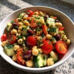 Healthy Quick Mediterranean Chickpea Salad