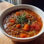 Healthy Quick Pantry Staples Lentil Soup For meal prep