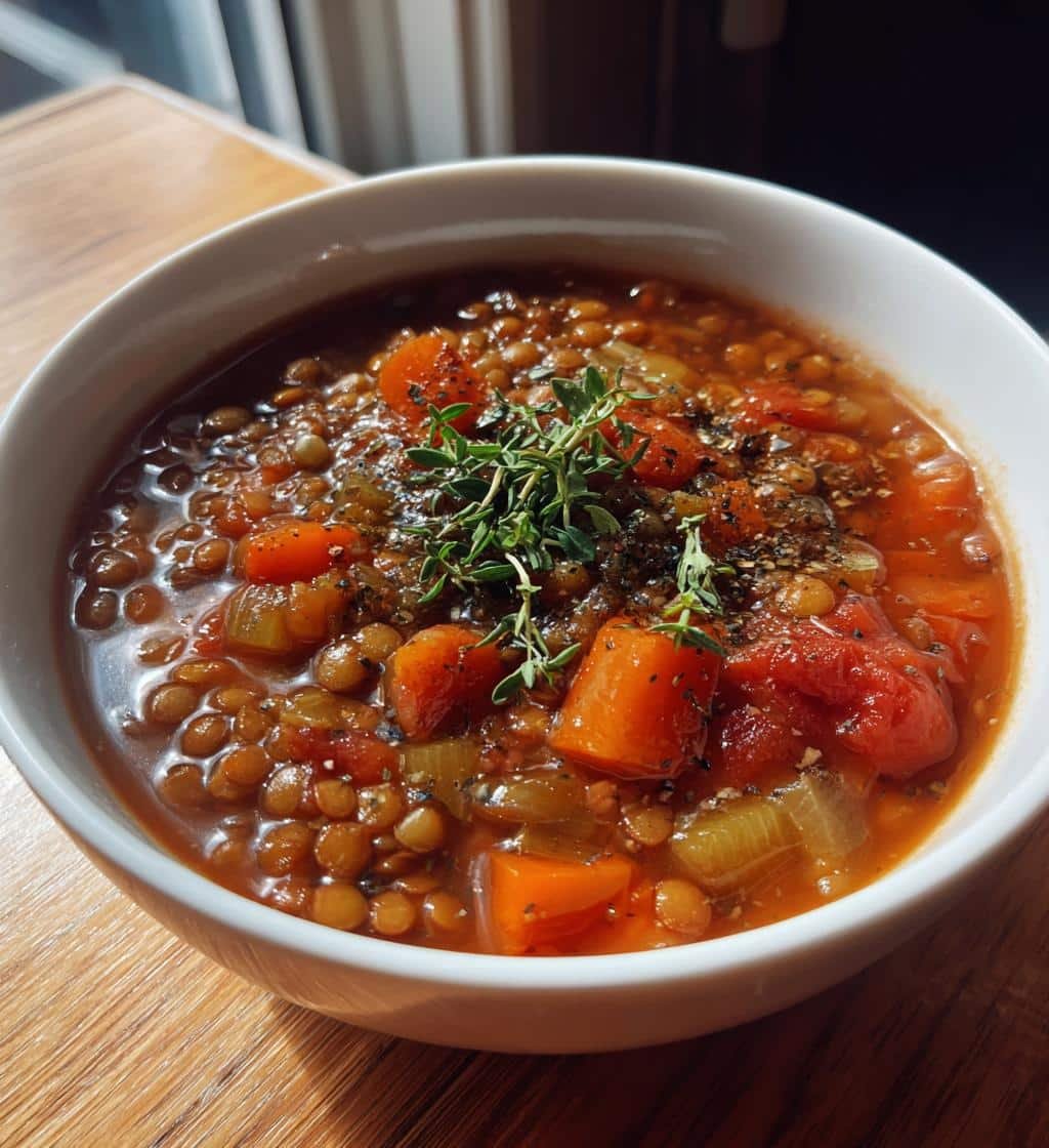Healthy Quick Pantry Staples Lentil Soup For meal prep