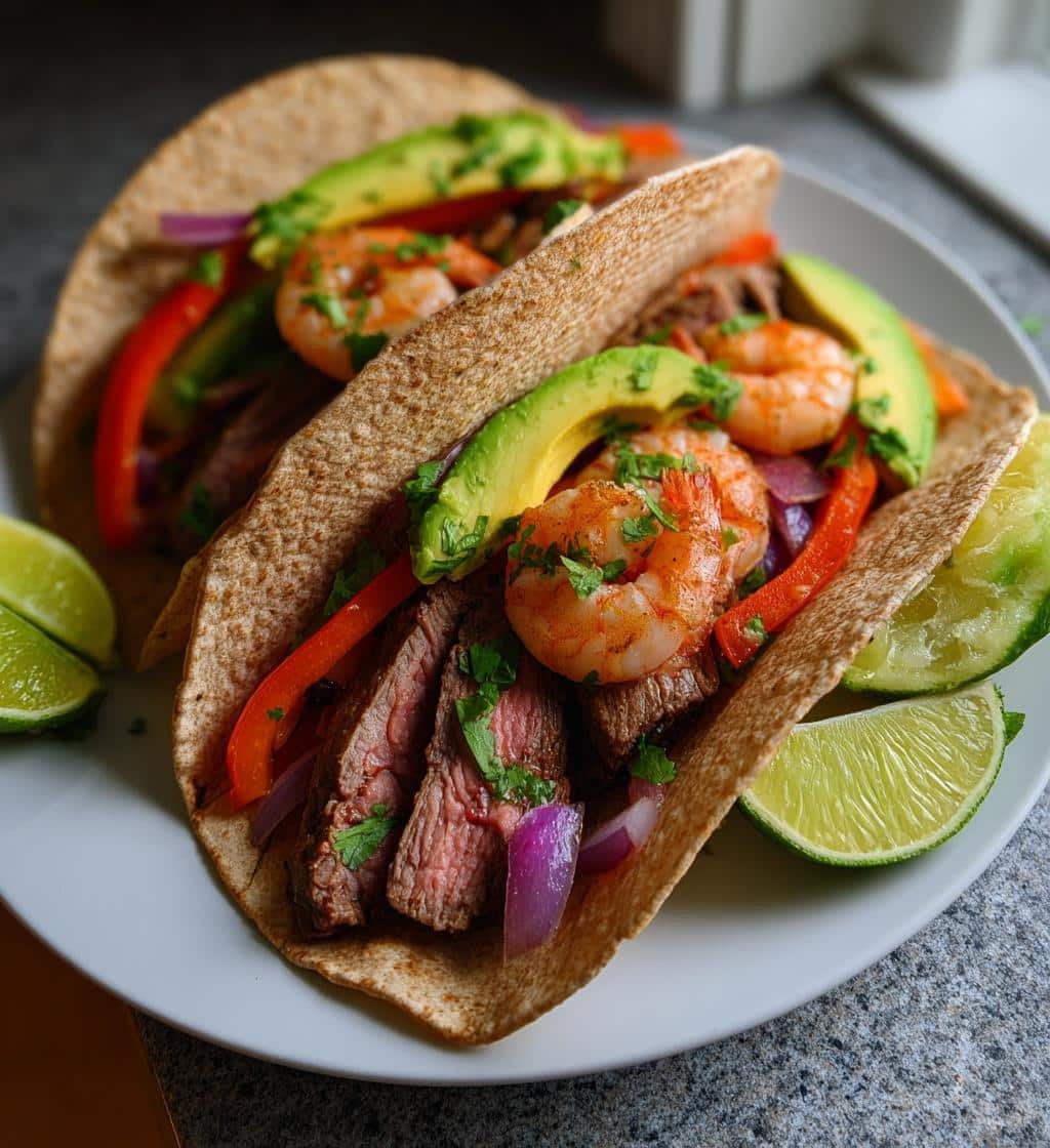 Healthy Sheet Pan Surf and Turf Tacos - detail 1