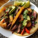 Healthy Sheet Pan Surf and Turf Tacos