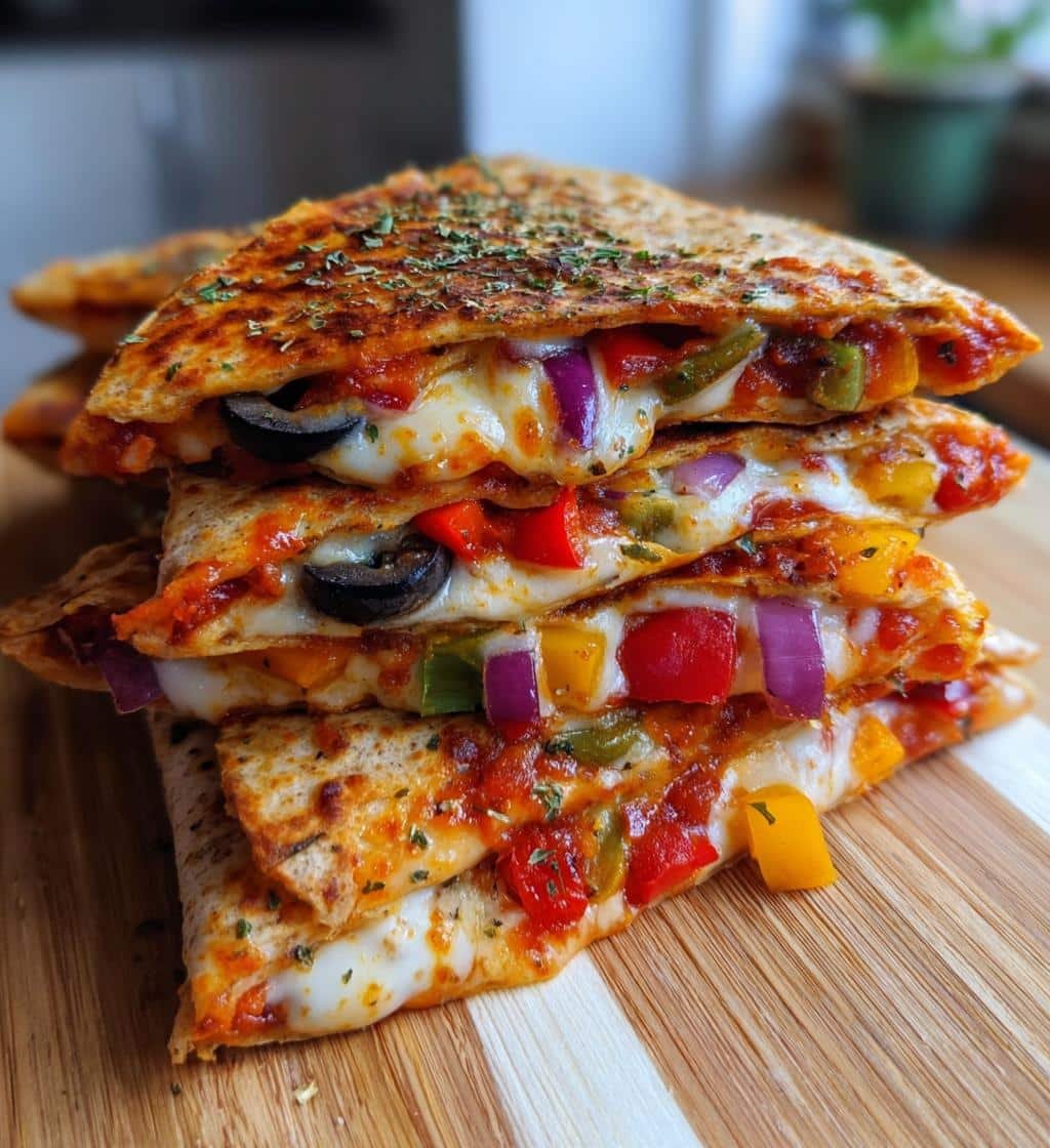 Healthy Simple Pizza Quesadillas Recipe