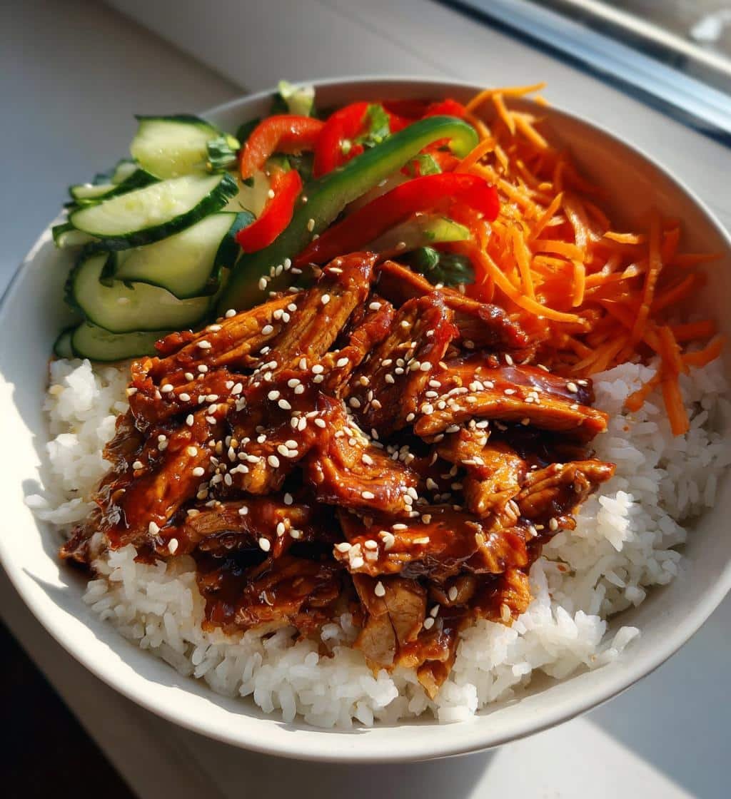 Healthy Spicy Gochujang Chicken Bowls - detail 1