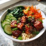 Healthy Spicy Gochujang Tempeh Bowl