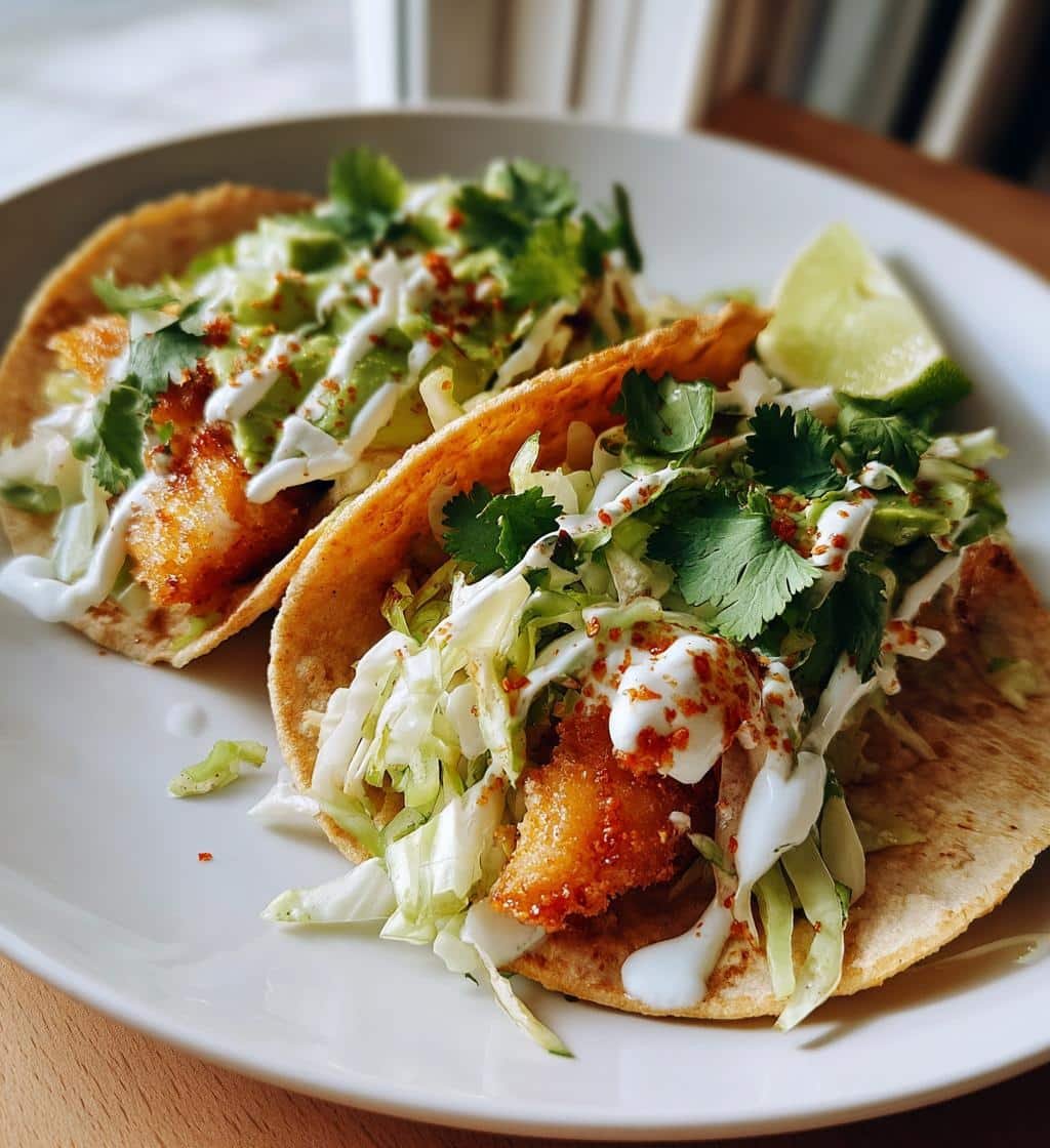 Healthy Spicy Lime Fish Tacos