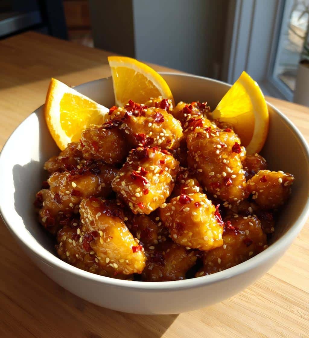 Healthy Spicy Orange Chicken Recipe
