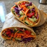 Healthy Thai Peanut Veggie No-Cook Dinner Wraps