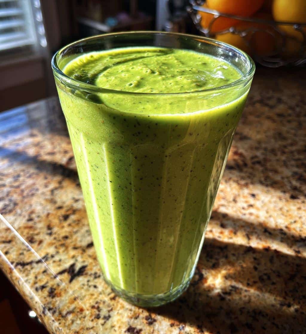 Healthy Tropical Green Smoothie - detail 1