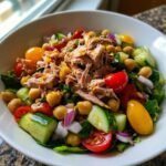 Healthy Tuna & Chickpea Power Bowl for meal prep