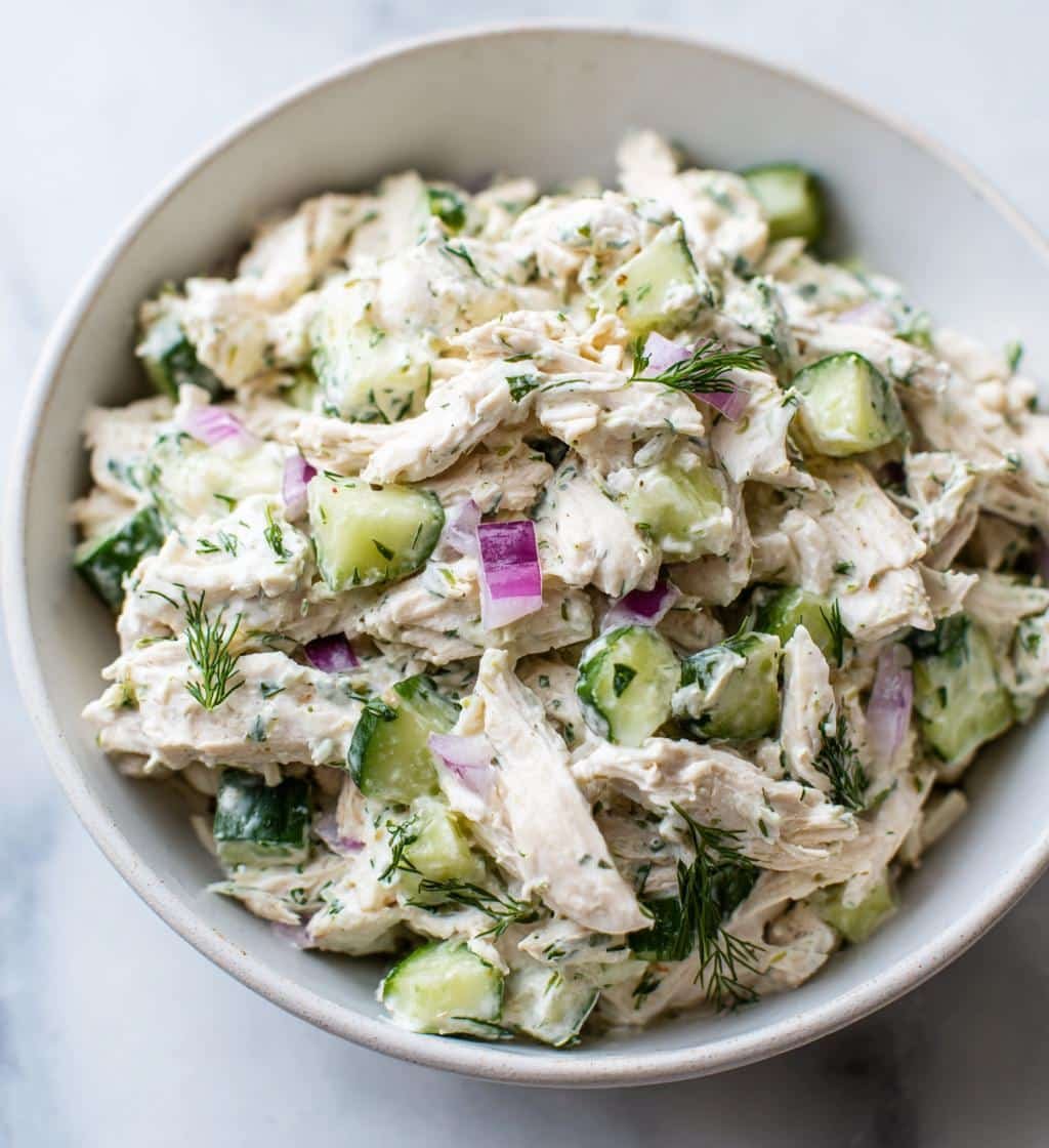 Healthy Tzatziki Chicken Salad