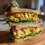 Healthy Vegan Japanese Egg Salad Sandwich