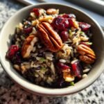 Healthy Wild Rice Salad with Cranberries & Nuts