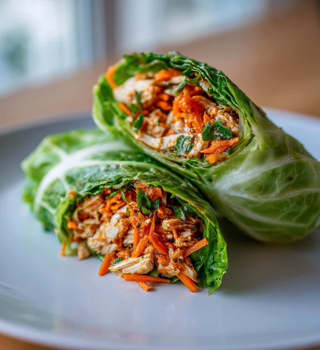 Healthy Za'atar Shredded Tofu Cabbage Wraps - detail 1